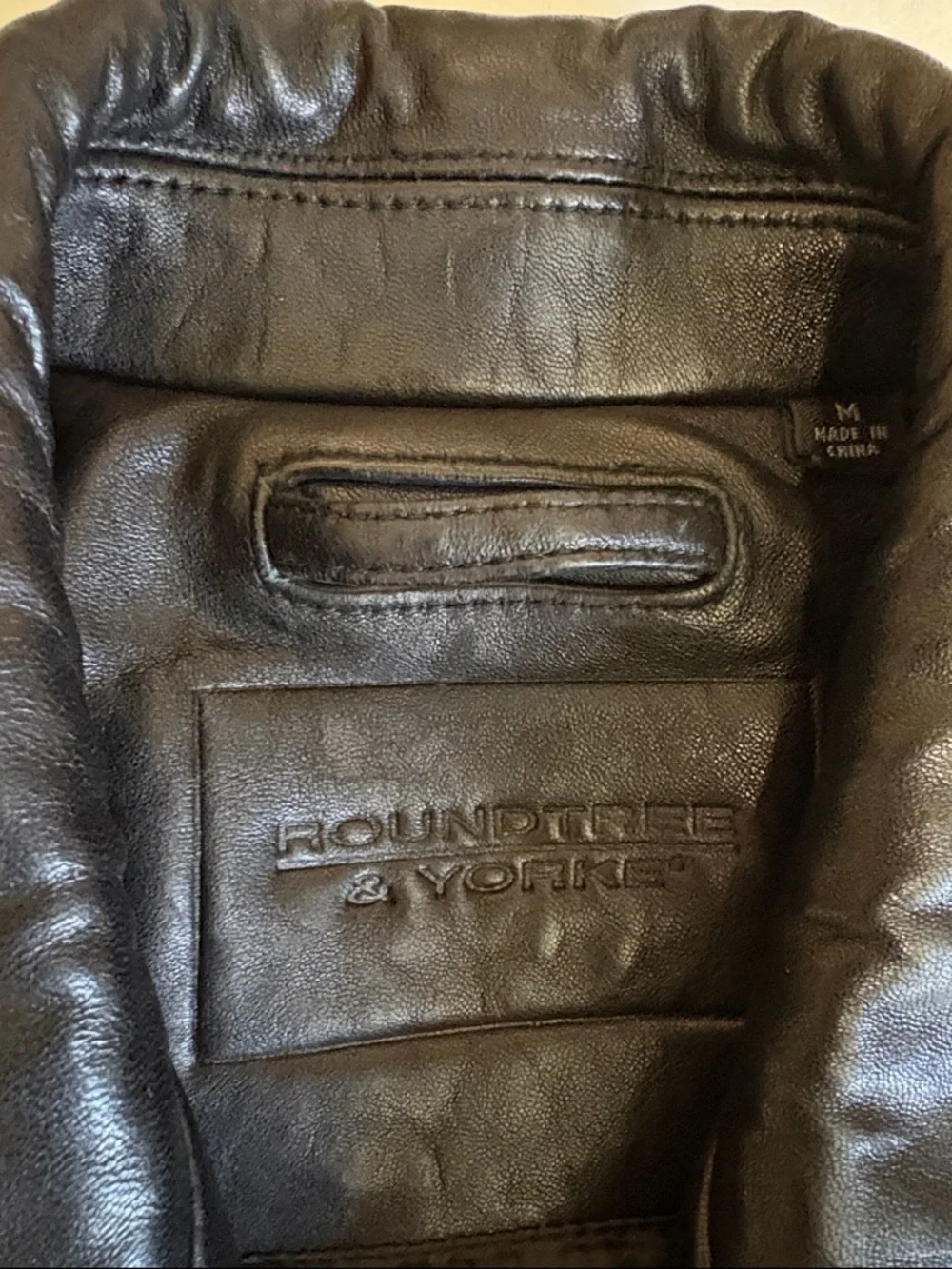 Roundtree & Yorke Leather Jacket Medium - Picture 2 of 6